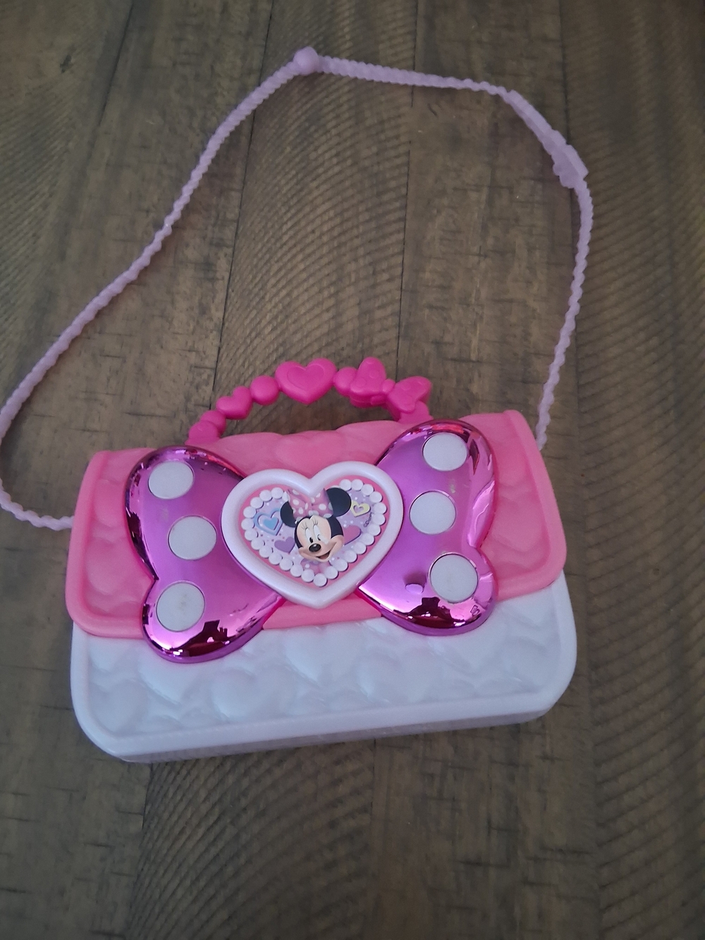 Kids Pink Minnie Mouse Bow Crossbody Bag - Cute Shoulder Purse